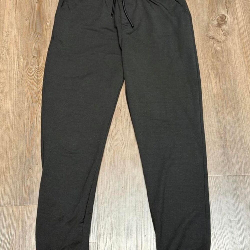 Men's Grey and Black Trousers